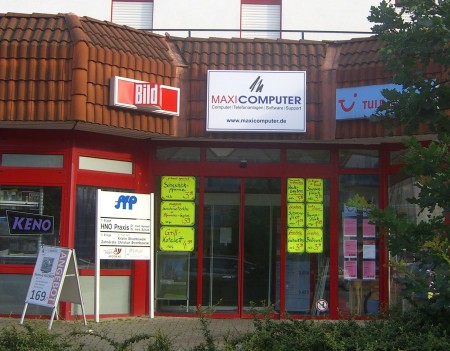 MaxiComputer Leuchtreklame