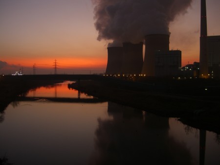 Sonnenuntergang am Gersteinwerk