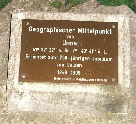 Der Mittelpunkt von Unna