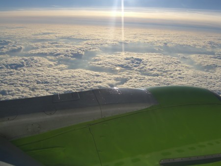 Luftbild Wolken DBA Boeing 737